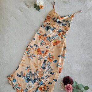 Boohoo Satin Spring Dress